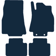 Image of the mat template for Mercedes-Benz A Class W169 (Driver Side Fixings) (2005 - 2012) Car Mats