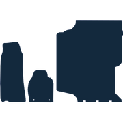 Image of the mat template for Taxi LTC TX1 3 Piece Set (1997 - 2002) Car Mats