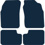 Image of the mat template for Nissan Micra K11 (1993 - 2003) Car Mats