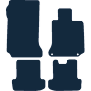 Image of the mat template for Mercedes-Benz E Class Coupe Manual (2 Clips) (2009 - 2017) Car Mats