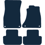 Image of the mat template for Audi A4 With Passenger Fixings (2008 - 2016) Car Mats