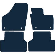 Image of the mat template for Audi Q3 (2011 - 2018) Car Mats