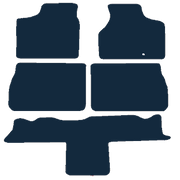 Image of the mat template for Chrysler Grand Voyager (Stow & Go) (2004 - 2008) Car Mats