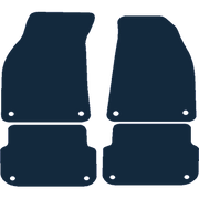 Image of the mat template for Audi A6 Clips For All Mats (2004 - 2009) Car Mats