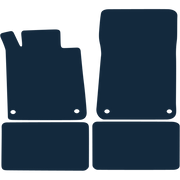 Image of the mat template for Chrysler Crossfire 2x2 Left-Hand Drive (2003 - 2008) Car Mats