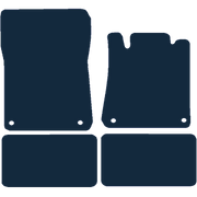 Image of the mat template for Chrysler Crossfire 2x2 (2003 - 2008) Car Mats