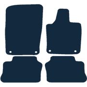 Image of the mat template for Porsche Panamera (2009 - 2016) Car Mats