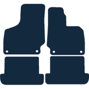 Image of the mat template for Audi TT Mk2 4 Piece Set (2006 - 2014) Car Mats