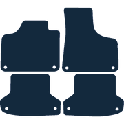 Image of the mat template for Audi A3 Left-Hand Drive (2003 - 2012) Car Mats