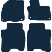 Image of the mat template for Honda Civic (3 & 5 Door) Door Fixings In Driver & Passenger (2008 - 2012) Car Mats