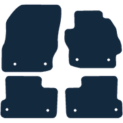 Image of the mat template for Mazda 3 With Clips In All Mats (2009 - 2013) Car Mats