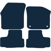 Image of the mat template for Volkswagen up! (2012 - Present) Car Mats