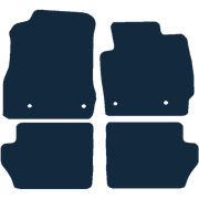 Image of the mat template for Mazda 2 With Clips (2007 - 2015) Car Mats