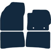 Image of the mat template for Toyota Prius (2012 - 2016) Car Mats