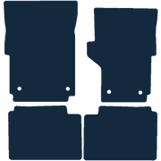 Image of the mat template for Volkswagen Amarok Double Cab (2010 - 2020) Car Mats