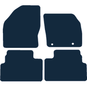 Image of the mat template for Ford Kuga Round Clips (2008 - 2012) Car Mats