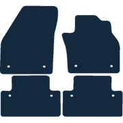 Image of the mat template for Volvo V50 Automatic (With Clips) (2004 - 2012) Car Mats