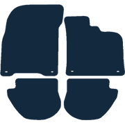 Image of the mat template for Porsche 911 (964) (1974 - 1998) Car Mats