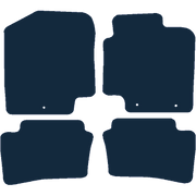 Image of the mat template for Hyundai i20 2 Clips (2008 - 2014) Car Mats