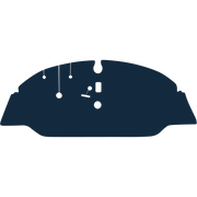 Image of the mat template for Volkswagen Split-Screen Type 2 Left-Hand Drive (1950 - 1967) Van Mats