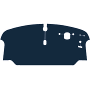 Image of the mat template for Volkswagen Classic Type 2 Bay Window (1972 - 1979) Van Mats