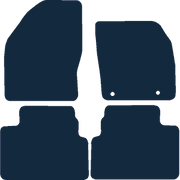 Image of the mat template for Ford Kuga Round Clips (2012 - 2013) Car Mats