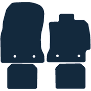 Image of the mat template for Toyota GT86 (2012 - Present) Car Mats