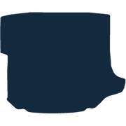 Image of the mat template for Jaguar X-Type Left-Hand Drive Storage Compartment On Left (2001 - 2009) Boot Mat