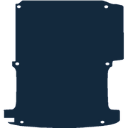 Image of the mat template for Volkswagen Transporter T5 (SWB) Single Rear Door (2004 - 2015) Van Mats