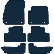 Image of the mat template for Vauxhall Zafira Tourer C (7 Seater) (2012 - 2018) Car Mats