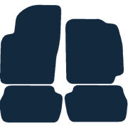 Image of the mat template for Toyota Starlet (1989 - 1996) Car Mats