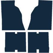 Image of the mat template for Jaguar E-Type Car Mats