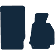 Image of the mat template for BMW Z3 E36 (Holes For Tspike Clips) (1996 - 2002) Car Mats