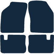 Image of the mat template for Vauxhall Cavalier (1988 - 1995) Car Mats