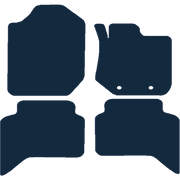 Image of the mat template for Ford Ranger Wildtrax (2012 - 2022) Car Mats