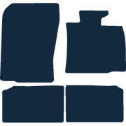 Image of the mat template for MINI Countryman R60 Velcro Fixings (2010 - 2017) Car Mats