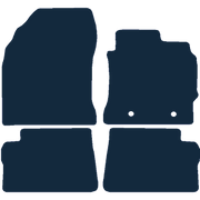 Image of the mat template for Toyota Auris (2013 - 2019) Car Mats