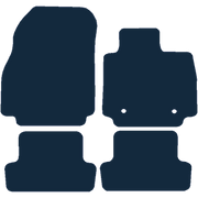 Image of the mat template for Renault Clio (2012 - 2019) Car Mats