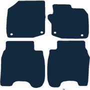 Image of the mat template for Honda Civic 1.6 litre Diesel (2013 - 2017) Car Mats