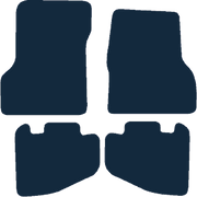 Image of the mat template for Jeep Wrangler (1997 - 2007) Car Mats