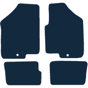 Image of the mat template for Kia Soul 1 Clip Drivers Mat (2008 - 2011) Car Mats