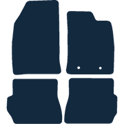 Image of the mat template for Ford Fusion Manual Round Clips (2002 - 2012) Car Mats