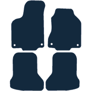 Image of the mat template for Volkswagen Polo Driver & Passenger Fixings (1994 - 1999) Car Mats