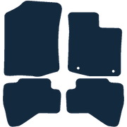 Image of the mat template for Toyota Aygo Two Clips (2005 - 2014) Car Mats