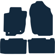 Image of the mat template for Toyota RAV4 Left-Hand Drive (2013 - 2019) Car Mats