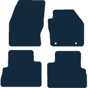 Image of the mat template for Ford C-Max Round Clips (2013 - 2015) Car Mats