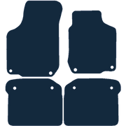 Image of the mat template for Volkswagen Golf Mk4 4 R32 Round Clips (1997 - 2004) Car Mats