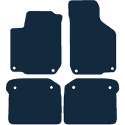 Image of the mat template for Volkswagen Golf Mk4 4 R32 Left-Hand Drive Round Clips (1997 - 2004) Car Mats