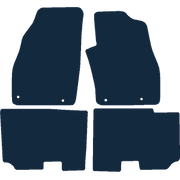 Image of the mat template for Fiat Punto (2012 - 2018) Car Mats