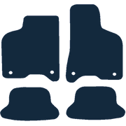 Image of the mat template for Volkswagen Lupo 4 Clips (36cm Spacing) (1999 - 2005) Car Mats